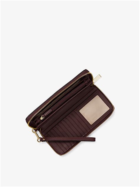 michael michael kors lexington large pebbled leather continental wristlet|Michael Kors Lexington Large Travel CONTINENTAL Pebble .